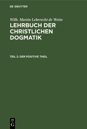 Frontmatter -- Vorwort zum zweiten Band -- Inhalt des zweiten Bandes -- Zweiter, positiver Theil -- Einleitung -- I. Die geschichtliche Glaubenslehre -- A. Die Schriftlehre -- B. Das kirchliche Dogma -- II. Der rationelle Kern des christlichen Glaubens -- Einleitung -- I. Kritik des kirchlichen Dogma's vom christlichen Princip und dessen Postulaten -- II. Die wissenschaftliche Fassung des christlichen Princips und seiner Voraussetzungen -- III. Das christliche Heilsleben -- Namen- und Sach-Register