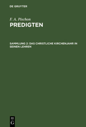 Frontmatter -- Vorrede -- Inhalt -- I. Der große Inhalt der Wahrheit: Gott ist die Liebe -- II. Worauf der Jünger Jesu den Glauben an seinen göttlichen Herrn zu gründen hat? -- III. Christus der gute Hirt -- IV. Wie der Herr in der Kraft Wunder zu thun als der Heiland der Welt sich darstellt -- V. Welchen Einfluss die Lehre, daß der Vater dem Sohne alles Gericht übertragen hat, auf unser Leben haben wird -- VI. Von der Liebe zu Jesu Person -- VII. Daß das Weggehen des Herrn von der Erde gut war, weil er den strafenden und lehrenden Geist gesendet hat -- VIII. Des Evangeliums Herrlichkeit -- IX. Die Verheißungen, welche an den Gläubigen Zesu Christi erfüllt werden sollen -- X. Daß der höchste von Gott uns verheißene Segen uns nur durch den Glauben an Jesum Christum zu Theil werden könne -- XI. Die christliche Ansicht von der Feier des Tages des Herrn -- XII. Wozu jeder Tag des Herrn in einer trüben Zeit uns auffordert -- XIII. Wie dem Christen die Verwaltung der irdischen Güter das Mittel zur Erlangung der ewigen sein soll -- XIV. Wie das Gebet im Namen Zesu immerdar bei Gott Erhörung finde -- XV. Wie werden mir im häuslichen Leben das Reich Gottes bauen? -- XVI. Was sollen wir für den gewöhlichen Umgang mit den Menschen von unserm Erlöser lernen? -- XVII. Wie der Christ den dunkeln Zeiten des Lebens entgegen gehen soll -- XVIII. Was der Christ in des Lebens trüben Zeiten festhalten soll -- XIX. Wie christliche Freiheit sich unterscheide von unchristlicher Willkühr -- XX. Ob wir dem Herrn gleiche Veranlassung geben über uns zu klagen oder unsrer sich zu freuen, wie der Vater des todtkranken Sohnes -- XXI. Wer des Herrn Jünger sein will muss ihm ganz angehören -- XXII. Daß christliche Liebe höher sei als die höchsten Gaben, wodurch wir sonst auf menschliche Gemüther würken können -- XXIII. Was Christus unser Herr von der Liebe zu Gott und zu dem Nächsten uns lehrt -- XXIV. Christus als Prediger des Gebotes: du sollst nicht tödten! -- XXV. Wie Christus der Herr die Pharisäer anklagt und sich gegen sie vertheidigt -- XXVI. Daß wir Menschensatzungen niemals höhern Werth geben sollen als Gottes Geboten -- XXVII. Daß es der Herr von den Früchten, welche wir bringen abhängig macht, ob das Reich Gottes uns bleiben solle -- XXVIII. Die Kraft der Erlösung, welche frei macht von der Furcht des Todes -- XXIX. Das Weltgericht des Menschensohns -- XXX. Das Unvergängliche neben dem Vergänglichen -- Druckfehler