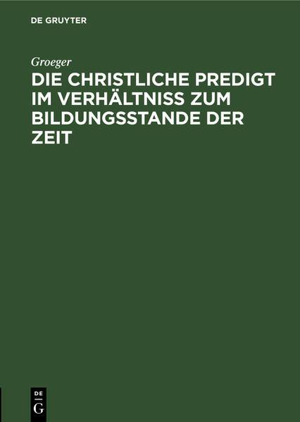 Frontmatter -- Einleitung -- 1. Die Theologie der apostolischen Predigt -- 2. Die Christologie der apostolischen Predigt -- 3. Die Soterologie der apostolischen Kirche -- 4. Die Eschatologie der apostolischen Kirche -- 5. Die Begründung der apostolischen Predigt -- Backmatter