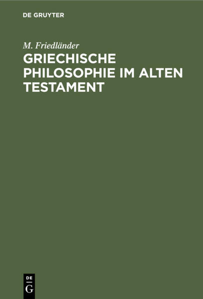 Frontmatter -- INHALT -- Vorwort -- Einleitung -- I. Die Psalmen -- II. Die Proverbien -- III. Hiob -- IV. Koheleth -- V. Sirach -- VI. Pseudo-Salomo -- VII. Anhang: Die Bücher Jona und Ruth