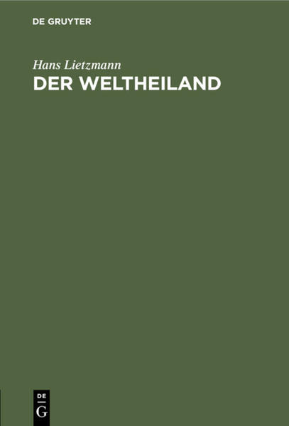 Frontmatter -- INHALT -- Vorbemerkung -- Vergils vierte Ekloge -- Das goldene Zeitalter in der römischen Lyrik -- Horaz epode 16 und Sertorius -- Das Säkulum -- Alexander der Große als Weltkönig -- Die Diadochen und die Sotervorstellung -- ihr Gottkönigtum -- Cäsar und Augustus als Weltheiland -- Vergil -- und Horaz über die augusteische Zeit -- Augustus und die Heilandsidee -- Die spätere Kaiserzeit -- Die orientalische Wurzel der römischen Heilandsidee: Babylonisches Gottkönigtum -- Assurbanipal -- Ägyptisches Gottkönigtum -- Ägyptische Weissagungen -- Die Messiasidee in Altisrael -- und im jüdischen Volke -- Das Urchristentum -- Chiliasmus -- Der Heilandsbegriff des Paulus -- ANMERKUNGEN -- Backmatter