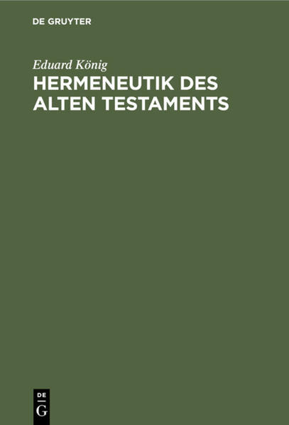 Frontmatter -- Vorwort -- Übersicht des Inhalts -- Einleitung -- Erster oder grundlegender Hauptteil -- Zweiter oder aufbauender Hauptteil -- Schluss -- Sachregister -- Stellenregister -- Versehen -- Backmatter