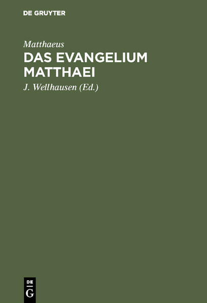 Frontmatter -- Das Evangelium Matthaei