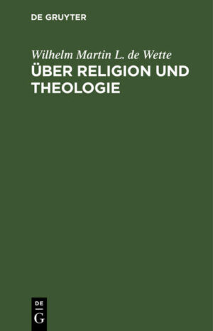 Frontmatter -- Vorrede zur ersten Auflage -- Vorrede zur zweiten Auflage -- Inhalt -- Erster Altschnitt.Von der Religion -- Erstes Kapitel. Die verschiedenen Ueberzeugungsweisen des Menschen -- Zweites Kapitel. Idee der Religion -- Drittes Kapitel. Die religiöse Gemeinschaft -- Viertes Kapitel. Die Religion in ihren geschichtlichen Erscheinungen -- Zweiter Abschnitt. Von der Theologie -- Erstes Kapitel. Von der Bildung zur Religion und Theologie überhaupt -- Zweites Kapitel. Von der philosophischen Theologie -- Drittes Kapitel. Von der historischen Theologie im Allgemeinen -- Viertes Kapitel.Von der christlichen Dogmengeschichte -- Fünftes Kapitel. Von der christlichen Dogmatik -- Sechstes Kapitel. Von der praktischen Theologie -- Druckfehler