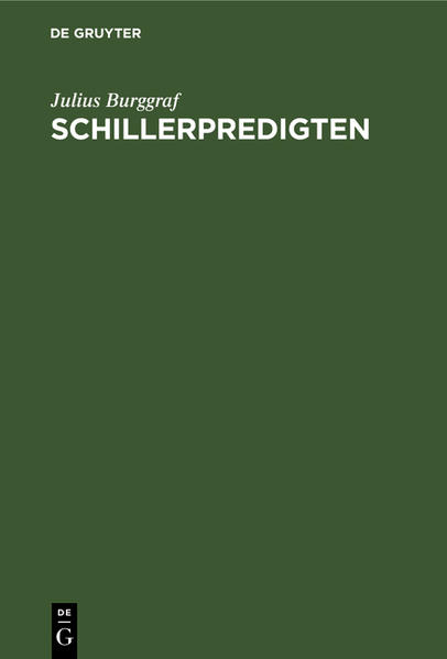 Frontmatter -- Inhaltsverzeichnis -- Vorwort -- Die Christustendenz in Schillers Natur -- Zur Einführung -- 1. Die Worte des Glaubens -- I. Im Tempel der Schönheit -- 2. Die Künstler -- 3. Die Räuber -- 4. An die freude -- 5. Die Götter Griechenlands -- 6. Don Carlos -- 7. Du Jungfrau von Orleans -- II. Unter dem Kreuze -- 8. Der Kampf mit dem Drachen -- 9. Wallenstein -- 10. Du Johanniter -- 11. Kassandra. Die Ideale -- 12. Die Braut von Messina -- 13. Maria Stuart -- III. Verklärung -- 14. Der Genius. Kolumbus -- 15. Das Ideal und das Leben -- 16. Resignation. Hoffnung -- IV. Du Zukunft der Kirche -- 17. Sehnsucht Die Worte des Wahns -- 18. An die freunde, Wein Glaube, kickt und Manne -- 19. Die Macht des Gesanges -- 20. Das Lied von der Glocke. Wilhelm Tell. Deutsche Große -- Backmatter