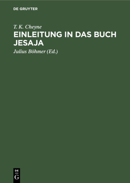 Frontmatter -- INHALT -- ABKÜRZUNGEN -- VORBEMERKUNG DES VERFASSERS -- VORBEMERKUNG DES ÜBERSETZERS -- AN DEN LESER -- VORWORT -- JESAJA -- KAPITEL I -- KAPITEL II—IV -- KAPITEL V -- KAPITEL VI -- KAPITEL VII, I—IX -- KAPITEL IX, 7-20. X, 1—4 -- KAPITEL X, 5—XII, 6 -- KAPITEL XIII, 2—XIV, 23 -- KAPITEL XIV, 24—27 -- KAPITEL XIV, 28—32 -- KAPITEL XV—XVI -- KAPITEL XVII, 1 —11 -- KAPITEL XVII, 12—14 -- KAPITEL XVIII -- KAPITEL XIX -- KAPITEL XX -- KAPITEL XXI, 1—10 -- KAPITEL XXI, 11—12 und 13—17 -- KAPITEL XXII, 1—14 -- KAPITEL XXII, 15—25 -- KAPITEL XXIII -- KAPITEL XXIV—XXVII -- KAPITEL XXVIII—XXXIII -- KAPITEL XXXIV. XXXV -- KAPITEL XXXVI—XXXIX -- KAPITEL XL—LXVI -- ANALYSE VON KAPITEL XL—LXVI -- ANALYSE VON KAPITEL XL—LV -- ANALYSE VON KAPITEL LVI—LXVI -- KAPITEL LVI, 1—8 -- KAPITEL LVI, 9—LVII, 21 -- KAPITEL LVIII -- KAPITEL LIX -- KAPITEL LX -- KAPITEL LXI—LXII -- KAPITEL LXIII, 1—6 -- KAPITEL LXIII, 7—LXIV -- KAPITEL LXV -- KAPITEL LXVI -- INDICES -- Backmatter