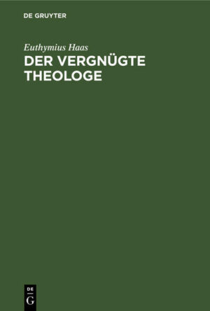 Frontmatter -- Vorwort -- 1. Kur der Kirchengeschichte -- 2. Zeitloser, Jüngster und Gegenwärtiger -- 3. Theologische Professoren und ihre Hörer -- 4. Kur dem Religionsunterricht. Kindermund -- 5. Kalauer -- 6. Druckfehler -- Anhang -- Inhalt -- Backmatter