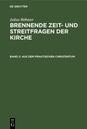 Frontmatter -- Pietismus und Methodismus -- Der moderne Pessimismus und der christliche Glaube -- Freude und Freuden im Ficht der christlichen Ethik -- Inhalt -- Backmatter