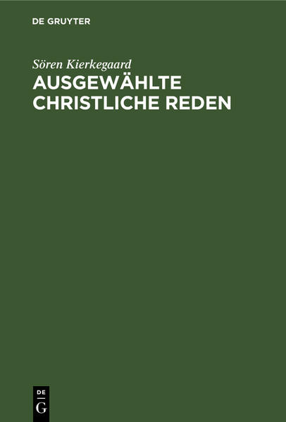 Frontmatter -- Inhaltsverzeichnis -- Zwei Abbildungen -- Geleitwort vom Herausgeber -- I. heidnisches Sorgen. Fünf christliche Reden -- II. Stimmungen im Leidenskampfe. Drei christliche Reden -- Anhang. Sören Kierkegaards Familie und Privatleben. persönliche Erinnerungen von Sören Kierkegaards Nichte, Fräulein K. Lun -- Backmatter