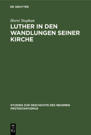 Frontmatter -- Inhaltsverzeichnis -- Einleitung -- I. Reformationszeit -- II. Orthodoxie -- III. Pietismus -- IV. Aufklärung -- V. Neuzeit -- Ergebnisse -- Verzeichnis der Personen