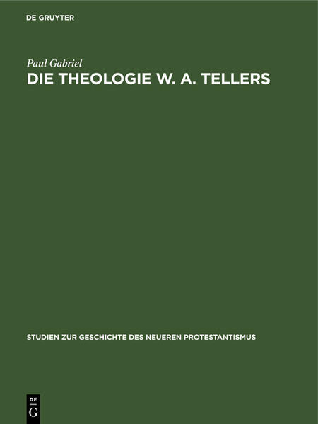 Frontmatter -- Vorwort -- Einleitung -- I. Die Einschränkung der theologischen Interesses auf die Bibel und das praktische Christentum -- II. Die zunehmende Verdrängung des übernatürlichen im Christentum durch die natürliche Religion -- III. Die Verkirchlichung des aufgeklärten Christentums -- Anhang -- Chronologisches Verzeichnis der Schriften Tellers -- Inhaltsübersicht -- Backmatter