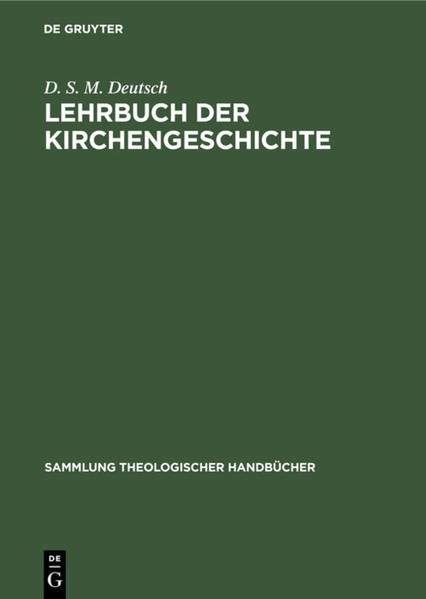 Frontmatter -- Vorwort -- Verbesserung -- Inhaltsverzeichnis -- Einleitung -- Erste Periode. Das Christentum auf dem Boden der griechisch-römischen Kulturwelt -- Erster Zeitraum. Das Christum in seiner Unabhängigkeit vom Staate, bis 313 -- Erster Abschnitt. Die Gründung- der Kirche und ihre Zustände bis zur Zeit Trajaus -- Zweiter Abschnitt. Die Zeit von Trajan bis Decius. -- Dritter Abschnitt. Die Zeit von der decianischen bis zu Ende der diokletianischen Verfolgung -- Zweiter Zeitraum. Die Kirche in ihren Beziehungen zum römischen Reich und zu den neu entstehenden Staaten im Westen -- Zweite Periode. Das Mittelalter -- Einleitung -- Erster Zeitraum. Die Gestaltung neuer Verhältnisse. Von der Zeit Gregors d. Gr. bis gegen Mitte des 10. Jahrhunderts -- Erster Abschnitt. Die morgenländische Kirche -- Zweiter Abschnitt. Die abendländische Kirche -- Zweiter Zeitraum. Die mittelalterliche Höhe der Kirche -- Erster Abschnitt. Die Kirche in ihrer fortschreitenden Machtentwicklung -- Zweiter Abschnitt. Die Kirche auf dem Gipfel ihrer Macht -- Dritter Zeitraum. Die Zeit des ausgehenden Mittelalters und die Vorbereitungen der neuen Zeit -- Dritte Periode. Die neuere Zeit seit dem Beginn der Reformation -- Erster Zeitraum. Die Reformation und die Gegenwirkungen gegen sie. Von 1517 bis gegen Mitte des 17. Jahrhunderts -- Einleitung -- Erster Abschnitt. Reformation in Deutschland und der Schweiz bis 1580 und ihre Nebenschösslinge -- Zweiter Abschnitt. Ausbreitung der Reformation über Europa -- Dritter Abschnitt. Das Sich aufraffen der katholischen Kirche. Die Gegenreformation und ihre Erfolge -- Vierter Abschnitt. Die Konfessionskirchen -- Zweiter Zeitraum. Die Kirche unter dem Einfluss neuer Gedanken -- Erster Abschnitt. Die Zeit von Mitte des 17. Jahrhunderts bis zur französischen Revolution -- Die Kirchengeschichte seit der französischen Revolution -- Erster Abschnitt. Die evangelische Kirche in Deutschland bis gegen Mitte des Jahrhunderts -- Zweiter Abschnitt. Die katholische Kirche bis zum Tode Gregors XVI. 1846 -- Dritter Abschnitt. Die evangelische Kirche in Deutschland seit 1848 -- Vierter Abschnitt. Die evangelische Kirche ausserhalb Deutschlands -- Fünfter Abschnitt. Die katholische Kirche seit der Wahl Pius' IX. (1846) -- Sechster Abschnitt. Die orientalische Kirche -- Schluss. Die Ausbreitung des Christentums -- Register