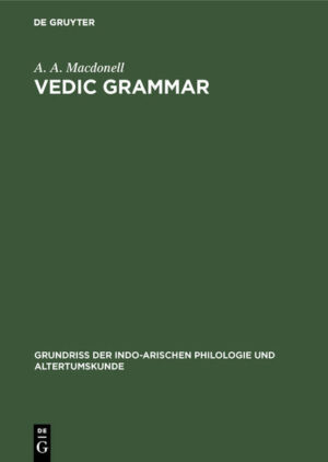 Vedic grammar | A. A. Macdonell