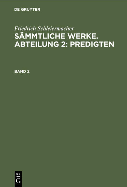 Frontmatter -- Inhalts-Verzeichnis -- Fünfte Sammlung -- Vorrede -- I. Christus, der da kommt in dem Namen des Herrn. Adventspredigt -- II. Christus, der Befreier von der Sünde und dem Gesez -- III. Was in der Seele dem Einzug des Herrn vorangehen muß -- IV. Daß der Erlöser als der Sohn Gottes geboren ist -- V. Die Freude an der Erscheinung Christi, erhöht durch die Betrachtung, daß er gekommen ist das Schwert zu bringen -- VI. Gott, der allen Dingen ihr Maaß bestimmt -- VII. Der Anfang des Leidens Christi sein steigender Sieg über die Sünde -- VIII. Die tröstliche Verheißung Christi an seinen mitgekreuzigten -- IX. Der lezte Blikk auf das Leben -- X. Christi leztes Wort an seinen himmlischen Vater -- XI. Der Tod des Erlösers das Ende aller Opfer -- XII. Christi Auferstehung ein Bild unseres neuen Lebens -- XIII. Der Zusammenhang zwischen den Wirkungen der Schrift und den unmittelbaren Wirkungen des Erlösers -- XIV. Das Ende der Erscheinung Christi mit dem Anfang derselben zusammengestellt -- XV. Daß die Erhaltung der christlichen Kirche auf dieselbe Weise erfolgt, wie ihre erste Begründung -- XVI. Der Ursprung des Geistes aus Gott ist die Gewährleistung für die Vollständigkeit seiner Wirkungen -- XVII. Wer und was gehört in das Reich Gottes? -- Sechste Sammlung -- Vorrede -- I. Unser Blikk in die Zukunft verglichen mit dem des Abraham -- II. Johannis Zeugniß von Christo, ein Vorbild des unsrigen -- III. Der Unterschied zwischen dem Wesen des neuen und des alten Bundes an ihren Stiftern dargestellt -- IV. Die Veränderung, welche seit der Erscheinung des Erlösers auf der Erde begonnen hat -- V. Die verschiedene Art wie die Kunde von dem Erlöser ausgenommen wird -- VI. Die Erscheinung des Erlösers als der Grund zur Wiederherstellung der wahren Gleichheit unter den Menschen -- VII. Eine Anweisung das gute unter uns immer vollkommner zu gestalten -- VIII. Der Lohn des Herrn -- IX. Welchen Werth es für uns habe, daß das Leiden des Erlösers vorhergesagt ist. -- X. Ueber den Gemüthszustand des Erlösers in seinen lezten Stunden -- XI. Die Gesinnung, in welcher Christus seinem Leiden entgegenging -- XII. Ueber das Geheimniß der Erlösung in ihrem Verhältniß zur Sunde und zur Unwissenheit -- XIII. Betrachtung der Umstände, welche die lezten Augenblikke des Erlösers begleiteten -- XIV. Wie das Bewußtsein des unvergänglichen den Schmerz über das Ende des vergänglichen besiegt. -- XV. Weshalb die Apostel sich so besonders Zeugen der Auferstehung Christi nennen. -- XVI. Die Trennung der Gemüther, ein Vorzeichen des göttlichen Gerichts -- XVII. Zwei Beispiele davon, wie wenn die Gerechtigkeit ein Volk nicht erhöht die Sünde das Verderben desselben wird -- XVIII. Was Christus nach seiner Erhöhung für uns ist -- XIX. Die Verheißungen des Erlösers bei seinem Scheiden -- XX. Das Ende der wunderbaren Aeußerungen des göttlichen Geistes in der christlichen Kirche -- XXI. Wie der Geist der Wahrheit den Erlöser verklart -- XXII. Wie wir in der Ordnung des Heils die göttliche Weisheit bewundern müssen -- XXIII. Warnung vor Selbstsucht und Eigennuz bei der Erntefreude -- XXIV. Unser Verhältniß zu denen, welche aus dieser irdischen Gemeine hinweggenommen worden sind -- XXV. Vorschriften für den Schmerz bei dem Verlust unserer Brüder -- Siebente Sammlung -- I. Warnung vor selbstverschuldeter Knechtschaft -- II. Die Uebergabe des Bekenntnisses als Verantwortung über den Grund der Hoffnung -- III. Das Verhältniß des evangelischen Glaubens zum Gesez -- IV. Von der Gerechtigkeit aus dem Glauben -- V. Das vollendende Opfer Christi -- VI Ermunterung zum Bekenntniß der Sünden -- VII. Vom öffentlichen Dienst am göttlichen Wort -- VIII. Von dem Verdammen andersgläubiger in unserm Bekenntniß -- IX. Daß wir nichts vom Zorne Gottes zu lehren haben -- X. Das Ziel der Wirksamkeit unserer evangelischen Kirche