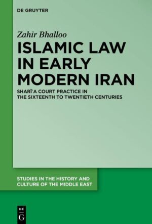 Historical studies on the practice of Islamic law (sharīʿa) tend to focus on practice in a Sunni setting during the Mamluk or Ottoman periods. This book decenters Sunni and Mamluk and Ottoman normativity by investigating the practice of sharīʿa in a Twelver Shiʿi Persian-speaking milieu, in early modern Iran between the sixteenth to twentieth centuries. Drawing on documentary evidence and narrative sources, it reconstructs who the practitioners of Islamic law were, how they authenticated, annulled, and archived legal documents, and how they intervened in the resolution of disputes over religious endowments (waqf). The study demonstrates that following Iran's conversion to Twelver Shiʿism under the Safavids, the dominance of Uṣūlī Shiʿi legal theory, which conferred judicial authority on scholars recognized as Shiʿi jurists (mujathids), affected both the practitioners of Islamic law and the procedures of sharīʿa court practice in Iran. Shiʿi jurists in Iran, as a result, would come to exercise by the end of the nineteenth century a judicial monopoly over valid sharīʿa court practice thus laying the foundation for Ayatollah Khomeini's extension, during the Iranian revolution, of the authority of the Shiʿi jurist over political affairs.