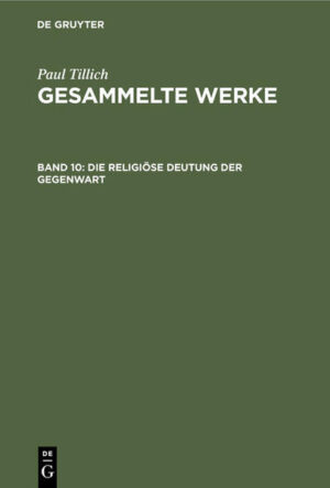 Frontmatter -- INHALT -- VORBEMERKUNG DES HERAUSGEBERS -- DIE RELIGIÖSE LAGE DER GEGENWART(1926) -- VORWORT -- ERSTER TEIL. DIE RELIGIÖSE LAGE DER GEGENWART AUF WISSENSCHAFTLICH-KÜNSTLERISCHEM GEBIET -- ZWEITER TEIL. DIE RELIGIÖSE LAGE DER GEGENWART IN POLITIK UND ETHOS -- DRITTER TEIL. DIE RELIGIÖSE LAGE DER GEGENWART IM GEBIET DER RELIGION -- ANGST-REDUZIERENDE KRÄFTE IN UNSERER KULTUR -- RELIGION UND DIE FREIE GESELLSCHAFT (1958) -- NAMEN- UND SACHREGISTER -- Backmatter