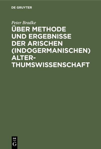 Frontmatter -- Vorwort -- Inhaltsverzeichniss -- Abkürzungen -- Einleitende Bemerkungen über Aufgabe und Anlage des Buches -- Erster Abschnitt. Ueber die alt-arischen Metallnamen -- 1. Capitel. Das Gold, I. Abtheilung -- 2. Capitel. Das Silber, I. Abtheilung -- 3. Capitel. Ueber das frühere Auftreten des Goldes und Kupfers (der Bronze) gegenüber dem Silber und Eisen -- 4. Capitel. Ueber die arische „Trennung" -- 5. Capitel. Das Gold, II. Abtheilung -- 6. Capitel. Das Silber, II. Abtheilung -- 7. Capitel. Die Nutzmetalle -- 12. Capitel. Kulturpflanzen und Bodenbestellung -- 13. Capitel. Die Pfahlbauten der Schweiz und die arische Urzeit. Uebersicht -- 14. Capitel. Ueber die „Urheimath" -- Anhang. Ueber ein Ref.erat?, wie es aussieht was es ist -- Alphabetisches Register -- Stellenverzeichniss -- Berichtigungen und Nachträge -- Früher erschienen -- Backmatter