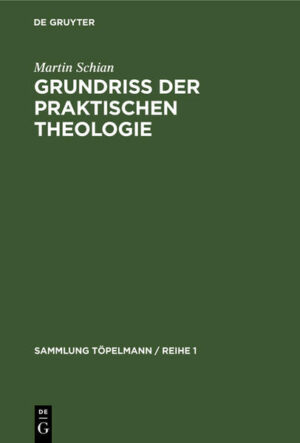 Frontmatter -- Vorwort -- Inhalt -- § 1. Einführung -- Erster Hauptteil. Die Grundvoraussetzungen des kirchlichen handelns -- Erster Kapitel: Christentum und verfaßte Kirche -- § 2. Das Problem -- § 3. Der geschichtliche Weg vom Christentum zur Kirche -- § 4. Das grundsätzliche Verhältnis von Christentum und Uirche -- § 5. Die Vielheit der verfaßten Kirchen -- Zweites Kapitel: Der Bestand evangelischen Kirchentums -- § 6. Die evangelischen Kirchen in der Welt -- § 7. Übersicht über die evangelischen Kirchen in Deutschland -- § 8. Das Kirchliche Leben der deutschen evangelischen Landeskirchen -- Literatur zu §§ 2—8 -- Zweiter Hauptteil. Die Organe der kirchliche» handelns -- Erster Kapitel: Allgemeine Erwägungen -- § 9. Zweck und Maßstab kirchlicher Organisation -- § 10. Die kirchlichen Ämter: Die geschichtliche Entwicklung -- § 11. Die kirchlichen Ämter: Grundsätzliche Fragen -- § 12. Kirchliche Betätigung und „allgemeines Priestertum" -- Zweiter Kapitel: Die Sesamtkirchen als Organe der kirchlichen handelns -- § 13. Grundsätzliche Erwägungen -- § 14. Die Kirchen im Verhältnis zum Staat -- § 15. Die Kirchen und das Bekenntnis -- § 16. Die gesamtkirchliche Arbeitsorganisation -- § 17. Die Organisation kleinerer Kirchenbezirke -- Dritter Kapitel: Die Kirchengemeinden als Organe der kirchlichen handelns -- § 18. Geschichtliche und grundsätzliche Erwägungen -- § 19. Die Organisation der Kirchengemeinden -- Diertes Kapitel: Das Pfarramt -- § 20. Wesen und Hufgaben des Pfarramts -- § 21. Die Eignung zum Pfarramt -- § 22. Die Berufung in das Pfarramt -- § 23. Die Lehrverpflichtung des Pfarrers -- § 24. Die Organisation des Pfarramts -- § 25. Die Frage der Reform des Pfarramts -- Fünftes Kapitel: Freie Organe -- § 26. Die Dereine -- § 27. Die Anstalt -- Literatur zu §§ 9—27 -- Dritter Hauptteil. Das kirchliche handeln als gottesdienstlicher handeln -- Erste Abteilung: Der Semeindegottesdienft -- Erster abschnitt: Die allgemeinen Fragen der christlichen Gottesdienstes -- Erster Kapitel: Wesen und Namen -er christlichen Gottesdienftes -- § 28. Das Wesen des Gottesdienstes -- § 29. Die Namen des christlichen Gottesdienstes -- Zweites Kapitel: Die geschichtliche Entwicklung des christlichen Gottesdienstes -- § 30. Die Anfänge des christlichen Gottesdienstes -- § 31. Der morgenländische Gottesdienst -- § 32. Der Gottesdienst der römisch-katholischen Kirche -- § 33. Der Gottesdienst der evangelischen Kirchen -- Dritter Kapitel: Die Sicheren Bedingungen für den Gottesdienst -- § 34. Der gottesdienstliche Raum -- § 35. Die gottesdienstliche Zeit -- Diertes Kapitel: Die Gestaltung des evangelischen Gottesdienstes -- § 36. Grundsätze -- § 37. Die Grundformen des evangelischen Gottesdienstes -- Zweiter Abschnitt: Der Predigtgottesdienft. abgesehen von den Fragen der Gestaltung der predigt -- § 38. Allgemeine Fragen -- § 39. Die liturgischen Stücke -- § 40. Der Gemeindegesang -- Dritter Abschnitt: Andere Gemeindegotterdienfte -- § 41. Der Kindergottesdienft -- § 42. Die Gemeindeabendmahlsfeier -- § 43. Die Gemeindebeichte -- Literatur zu §§ 28—43 -- Zweite Abteilung: Gottesdienstliche Handlungen besonderer Art -- Erster Kapitel: Gottesdienstliche Handlungen mit Bezug auf die Gemeindemitgliedfchaft -- § 44. Die Taufe -- § 45. Die Konfirmation -- Zweites Kapitel: Gottesdienstliche Handlungen mit Bezug auf die kirchlichen Ämter -- § 46. Ordination und Einführung des Pfarrers -- § 47. Einführung in andere kirchliche Ämter -- Drittes Kapitel: Gottesdienstliche Handlungen mit Bezug auf gottesdienstliche Räume und Gegenftände -- § 48. Einweihung von Kirchen und Friedhöfen -- Diertes Kapitel: Gottesdienstliche Handlungen mit Bezug auf dar persönliche Leben der Gemeindeglider -- § 49. Die Trauung -- § 50. Die kirchliche Bestattung -- Literatur zu §§ 44—50 -- Erstes Kapitel: Die geschichtliche Entwicklung -- § 51. Die predigt vor der Reformation -- § 52. Die evangelische predigt -- Zweiter Kapitel: Wesen und Aufgabe der predigt -- § 53. Das Wesen der predigt -- § 54. Die Hufgabe der predigt -- Dritter Kapitel: Der Inhalt der predigt -- § 55. Allgemeine Bestimmung des Inhalts -- § 56. Besondere Arten der predigt -- Diertes Kapitel: Die predigt als Textpredigt -- § 57. Die Bedeutung des Textes -- § 58. Zwangstexte und freie Texte -- § 59. Die Benutzung des Textes -- Fünftes Kapitel: Die Predigt im Verhältnis zur Gemeinde -- § 60. Die Forderung der Gemeindegemäßheit -- § 61. Die Durchführung der Gemeindegemäßheit -- Sechstes Kapitel: Die Gestattung der predigt -- § 62. Allgemeine Richtlinien -- § 63. Das Thema -- § 64. Die Einteilung -- § 65. Die rednerische Ausführung -- Literatur zu §§ 51—65 -- Dierter Hauptteil. Das kirchliche handeln in der autzergotterdienftlichen Gemeindepslege -- Erster Abschnitt: Die geschichtliche Entwicklung der autzergotterdienftlichen Gemeindepslege -- § 66. Gemeindepflege im Altertum und Mittelalter -- § 67. Die nachreformatorische Entwicklung -- Zweiter Abschnitt: Die religiös-sittliche Gemeindepflege -- Erstes Kapitel: Die Arbeit an ganzen Gruppen der Gemeinde -- § 68. Förderung des religiösen Lebens -- § 69. Förderung des kirchlichen und gemeindlichen Lebens -- § 70. Die Pflege des sittlichen Lebens -- § 71. Die Arbeit an Schwankenden und Entfremdeten -- Zweiter Kapitel: Die persönliche Seelsorge -- § 72. Die geschichtliche Entwicklung -- § 73. Grundsätzliche Erwägungen -- § 74. Das Verfahren der persönlichen Seelsorge -- § 75. Die besonderen Fälle der Seelsorge -- Drittes Kapitel: Die Kirchenzucht -- § 76. Kirchenzucht mit Rücksicht auf sittliche Dergehungen -- Dritter Abschnitt: Die äuszere Fürsorge für die Gemeindes -- § 78. Die soziale Aufgabe der Kirche -- § 79. Die Bildungsarbeit -- § 80. Die Armenpflege -- § 81. Die Krankenpflege -- § 82. Anderweitige Wohlfahrtspflege -- Literatur zu §§ 66—82 -- Zünsler Hauptteil0 Das kirchliche handeln als erziehendes handeln -- Erstes Kapitel: Die geschichtliche Entwicklung -- § 83. Die Entwicklung bis zur Reformation -- § 84. Die Entwicklung seit der Reformation -- Zweiter Kapitel: Der Anteil der Kirche an der Iugenderziehung -- § 85. Recht und Pflicht der Kirche und der Kirchengemeinde in Sachen der Erziehung -- § 86. Die evangelische Kirche und die häusliche Erziehung -- § 87. Die evangelische Kirche und die Schulerziehung -- Dritter Kapitel: Die kirchliche Erziehung im engeren Sinn -- § 88. Der Kindergottesdienst -- § 89. Konfirmandenunterricht und Konfirmation -- § 90. Christenlehre -- § 91. vereinsmäßige Ergänzung der kirchlichen Erziehung -- § 92. Die Frage der Umgestaltung der kirchlichen Erziehung -- Diertes Kapitel: Sonderfragen des Religionsunterrichts -- § 93. Das Recht des Religionsunterrichts -- § 94. Das Recht des konfessionellen Religionsunterrichts -- § 95. Der Katechismus als Stoff des Religionsunterrichts -- § 96. Biblische Geschichte als Stoff des Religionsunterrichts -- § 97. Andere Stoffe des Religionsunterrichts -- § 98. Das Lehrverfahren im Religionsunterricht -- § 99. Der biblische Unterricht im allgemeinen -- § 100. Der Unterricht in der Biblischen Geschichte -- § 100. Der Unterricht in der Biblischen Geschichte -- Literatur zu §§ 83 — 101 -- Erster Kapitel: Die Pflege der evangelischen Diaspora -- § 102. Der Gustav-Adolf-Verein und verwandte Arbeiten -- § 103. Die kirchlich-amtliche Fürsorge für die evangelischen Auslandsgemeinden -- Zweites Kapitel: Interkonfessionelle Arbeit -- § 104. Die Wahrung der evangelischen Interessen gegenüber der katholischen Kirche -- § 105. Die Evangelisation unter Angehörigen anderer christlicher Kirchen -- Literatur zu §§ 102-105 -- Erster Kapitel: Die heidenmisfion -- § 106. Geschichte der Heidenmission -- § 107. Die Arbeit der heidenmisfion -- § 108. Grundsätzliches zur evangelischen Heidenmission -- Zweites Kapitel: Andere Misftonsarbeit -- § 109. Die Judenmission -- § 110. Die Mohammedanermisfion -- Literatur zu §§ 106—110 -- Register -- Berichtigungen und Nachträge -- Backmatter