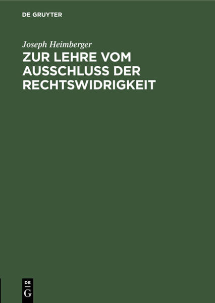 Frontmatter -- Inhaltsverzeichnis -- Einleitung -- 1. Die italienischen Praktiker -- 1. Amtspflicht und Befehl des Vorgesetzten -- 2. Erziehungs- und Zuehtgewalt -- 3. Ärztliches Handeln -- 2. Die Zeit des gemeinen Rechts -- 1. Die Gesetzgebung -- 2. Die Literatur -- 3. Die Zeit der deutschen Partikularrechte des 19. Jahrhunderts -- 1. Die Gesetzgebung -- 2. Die Literatur