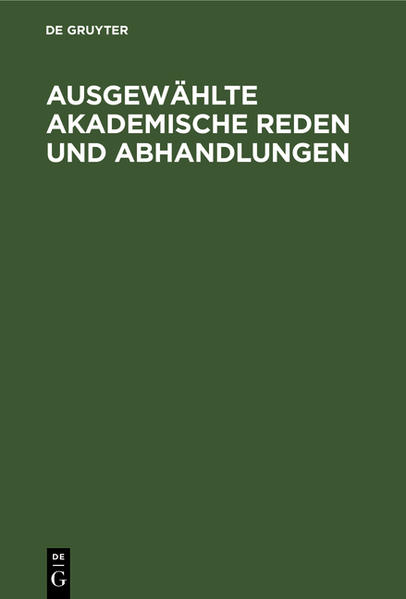 Frontmatter -- Inhaltsverzeichniss -- Vorwort zur ersten Ausgabe -- Über die Lage der evangelischen Kirche Deutschlands -- Die messianische Hoffnung im Psalter -- Über die Aufgabe der biblischen Theologie des Alten Testamentes -- Die Entstehung des Volkes Israel -- Das Volk Javan -- Der Text des Berichtes über Salomos Bauten. 1 Kö. 5—7 -- Anmerkungen zu 2 Kö. 10—14 -- Anmerkungen zu 2 Kö. 15—21 -- Beiträge zur Pentateuchkritik -- Anmerkungen