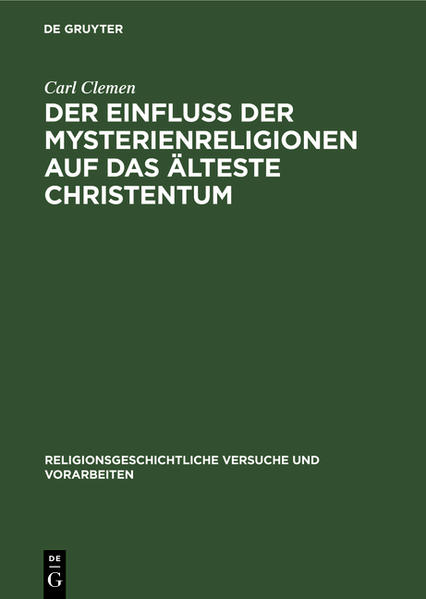 Die Herausforderung religionsgeschichtlicher Forschung besteht darin, die Erschließung von Quellen in ihren Kontexten und ihre theoriegeleitete Erklärung mit einer historisch-kritischen Reflexion der Wissensproduktion selbst zu verknüpfen. Die Reihe Religionsgeschichtliche Versuche und Vorarbeiten (RGVV) will dieser Komplementarität von historischer Kontextualisierung, theoretischer Verdichtung und disziplinärer Positionierung Rechnung tragen. Studien zu kulturspezifischen Sachzusammenhängen stehen neben vergleichenden Arbeiten, in Form von Monographien oder thematisch fokussierten Sammelbänden.