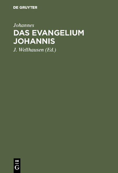 Frontmatter -- Einleitung -- Analyse -- Galiläische Wirksamkeit, Kap 1—6 -- Übersiedelung nach Jerusalem und Flucht, Kap. 7—10 -- Rückkehr nach Jerusalem und Tod, Kap. 11—19. -- Erscheinungen des Auferstandenen1), Kap. 20, 21 -- Ergebnisse der Analyse. Text und Sprache -- Die Form der Bearbeitung -- Die Erzählungen -- Die Reden -- Herkunft und Zweck, Ort und Zeit -- Die handschriftliche Überlieferung -- Sprachliches