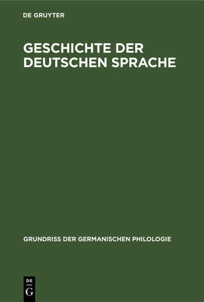 Geschichte der deutschen Sprache |