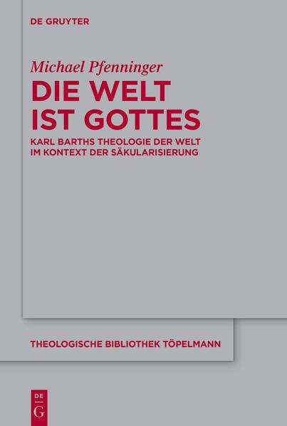 Manfred Lautenschlaeger Award for Theological Promise 2024 Karl Barths Theologie wird gemeinhin-und zurecht-als Widerspruch gegen die Säkularisierung der Kirche in der Neuzeit gelesen. Inwiefern sie zugleich den Versuch darstellt, theologisch adäquat auf die Säkularisierung der die Kirche umgebenden Gesellschaft zu reagieren, hat die bisherige Forschung erst in Ansätzen ausgeleuchtet. Die vorliegende Studie untersucht, wie Barth ganz konkret auf das sich vollziehende Ende der ‚christlichen Welt‘ im europäischen Kontext reagiert hat. Sie fragt: Welche ekklesiologischen und sozialethischen Umstellungen ermöglichten es Barth, die partikulare Existenz der Kirche in einem nichtchristlichen Umfeld theologisch zu affirmieren? Und welche Denkmuster prägten seine „Theologie der Welt", d.h. die von ihm vorgeschlagene theologische Bestimmung nichtchristlicher Menschen, des säkularen Staates und der profanen Kultur insgesamt? Dabei wird die These plausibilisiert, dass Barth angesichts der gesellschaftlichen Säkularisierungsprozesse seiner Zeit eine umfassende christologisch-inklusive Theologie der Welt entwickelte, die von Christi Wirken auch in einer säkularen Gesellschaft ausging-und dass diese Welttheologie in Barths Denken zur Ausbildung charakteristischer Stärken und Schwächen geführt hat.