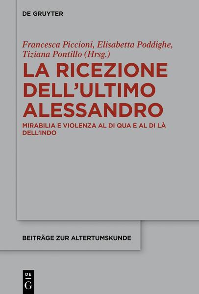 La ricezione dell’ultimo Alessandro | Francesca Piccioni, Elisabetta Poddighe, Tiziana Pontillo