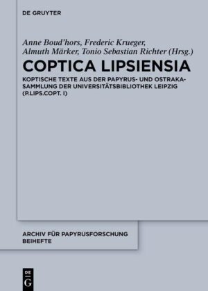 Coptica Lipsiensia | Anne Boud'hors, Frederic Krueger, Almuth Märker, Tonio Sebastian Richter