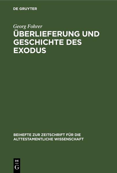 In der Reihe Beihefte zur Zeitschrift für die alttestamentliche Wissenschaft (BZAW) erscheinen Arbeiten zu sämtlichen Gebieten der alttestamentlichen Wissenschaft. Im Zentrum steht die Hebräische Bibel, ihr Vor- und Nachleben im antiken Judentum sowie ihre vielfache Verzweigung in die benachbarten Kulturen der altorientalischen und hellenistisch-römischen Welt.