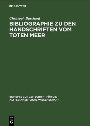 In der Reihe Beihefte zur Zeitschrift für die alttestamentliche Wissenschaft (BZAW) erscheinen Arbeiten zu sämtlichen Gebieten der alttestamentlichen Wissenschaft. Im Zentrum steht die Hebräische Bibel, ihr Vor- und Nachleben im antiken Judentum sowie ihre vielfache Verzweigung in die benachbarten Kulturen der altorientalischen und hellenistisch-römischen Welt.