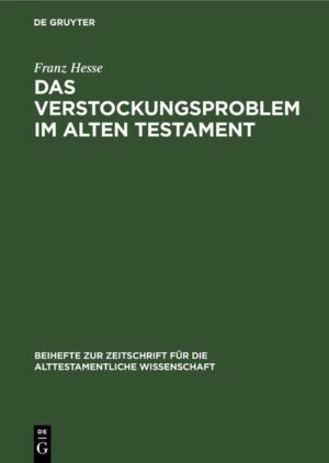 In der Reihe Beihefte zur Zeitschrift für die alttestamentliche Wissenschaft (BZAW) erscheinen Arbeiten zu sämtlichen Gebieten der alttestamentlichen Wissenschaft. Im Zentrum steht die Hebräische Bibel, ihr Vor- und Nachleben im antiken Judentum sowie ihre vielfache Verzweigung in die benachbarten Kulturen der altorientalischen und hellenistisch-römischen Welt.