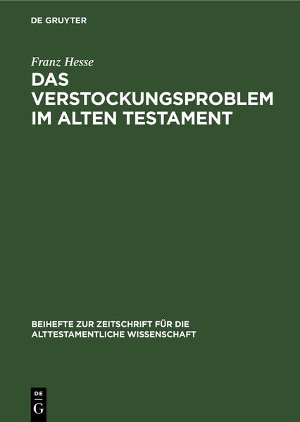 In der Reihe Beihefte zur Zeitschrift für die alttestamentliche Wissenschaft (BZAW) erscheinen Arbeiten zu sämtlichen Gebieten der alttestamentlichen Wissenschaft. Im Zentrum steht die Hebräische Bibel, ihr Vor- und Nachleben im antiken Judentum sowie ihre vielfache Verzweigung in die benachbarten Kulturen der altorientalischen und hellenistisch-römischen Welt.