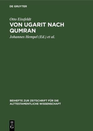 In der Reihe Beihefte zur Zeitschrift für die alttestamentliche Wissenschaft (BZAW) erscheinen Arbeiten zu sämtlichen Gebieten der alttestamentlichen Wissenschaft. Im Zentrum steht die Hebräische Bibel, ihr Vor- und Nachleben im antiken Judentum sowie ihre vielfache Verzweigung in die benachbarten Kulturen der altorientalischen und hellenistisch-römischen Welt.