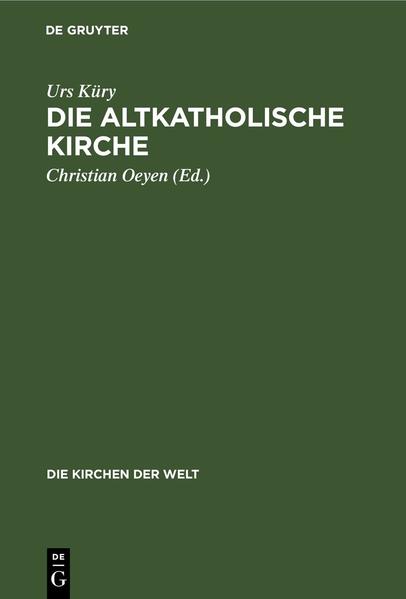 Frontmatter -- INHALT -- VORWORT -- VORWORT ZUR 2. AUFLAGE -- I. Teil DIE GESCHICHTE DER ALTKATHOLISCHEN KIRCHE -- EINLEITUNG -- A. DIE VORGESCHICHTE -- B. DIE GESCHICHTE -- II. Teil DIE LEHRE DER ALTKATHOLISCHEN KIRCHE -- EINLEITUNG -- A. DIE GRUNDLAGEN -- B. DIE HEILSOFFENBARUNG GOTTES -- C. DIE HEILSVERWIRKLICHUNG -- III. Teil DAS ANLIEGEN DER ALTKATHOLISCHEN KIRCHE -- DIE KIRCHE, IHR AMT UND DIE ÖKUMENE -- 1 . ABSCHNITT: KIRCHE UND AMT -- A. DIE KIRCHE -- B. DAS KIRCHLICHE AMT -- 2. ABSCHNITT: DIE ÖKUMENE -- A. DIE DREI GESTALTEN DER ÖKUMENE -- B. DAS VERHÄLTNIS DER ALTKATHOLISCHEN KIRCHE ZU DEN ANDEREN KIRCHEN -- NACHTRAG -- ANHANG -- Bibliographie -- Adressen der altkatholischen Kirchen -- Verzeichnis der Dokumente -- Register -- Backmatter