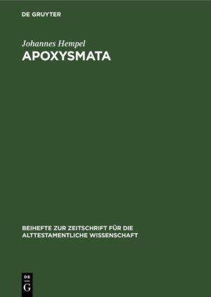 In der Reihe Beihefte zur Zeitschrift für die alttestamentliche Wissenschaft (BZAW) erscheinen Arbeiten zu sämtlichen Gebieten der alttestamentlichen Wissenschaft. Im Zentrum steht die Hebräische Bibel, ihr Vor- und Nachleben im antiken Judentum sowie ihre vielfache Verzweigung in die benachbarten Kulturen der altorientalischen und hellenistisch-römischen Welt. Die BZAW akzeptiert Manuskriptvorschläge, die einen innovativen und signifikanten Beitrag zu Erforschung des Alten Testaments und seiner Umwelt leisten, sich intensiv mit der bestehenden Forschungsliteratur auseinandersetzen, stringent aufgebaut und flüssig geschrieben sind.