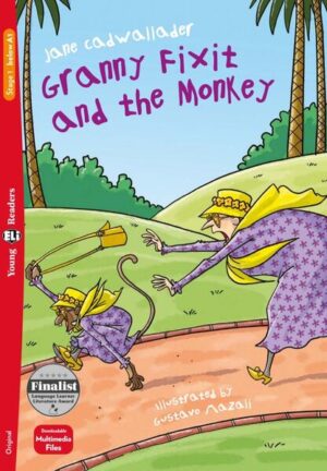 Granny Fixit ist zu Besuch in einerm Tierreservat. Da stiehlt ihr ein frecher Affe ihre gelbe Tasche! Will er etwas daraus stehlen? Und was können Granny, Lucy und Bill tun, um die Tasche zurückzubekommen? Dieser Reader enthält: Spiele und Aktivitäten zum Sprachenlernen Audio via ELI Link- App ein Bildwörterbuch