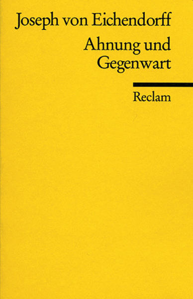 Joseph von Eichendorffs erster Roman 'Ahnung und Gegenwart' erschien im Jahr 1815. Das Werk erzählt die Geschichte des jungen Grafen Friedrich, der sich nach Verlassen der Universität auf eine große Wanderung voller Abenteuer und Begegnungen macht. Die episodenhaft angelegte Handlung verbindet in fragmentarisch-offener Form gesellschaftskritische Tendenzen mit der Absage an aufklärerisches Gedankengut