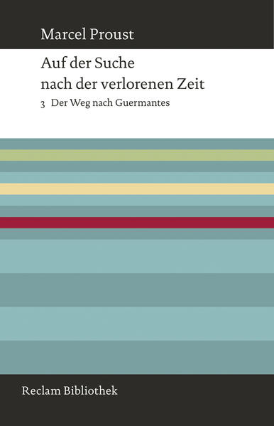 Im September 2013, 100 Jahre nach dem Erscheinen des ersten Bandes der »Recherche«, begann bei Reclam mit »Auf dem Weg zu Swann« eine neue Übersetzung von Marcel Prousts Meisterwerk zu erscheinen, die erste komplett aus einer Hand, die erste auch, die von dem erst in den 80er Jahren des 20. Jahrhunderts edierten endgültigen französischen Text ausgeht. »Der Weg nach Guermantes« ist der dritte Band des insgesamt siebenbändigen Romanwerks. Die Ausgabe bietet in jedem Band einen ausführlichen Anmerkungsapparat, der jene historischen und kulturhistorischen Informationen enthält, die der moderne Leser erwartet.