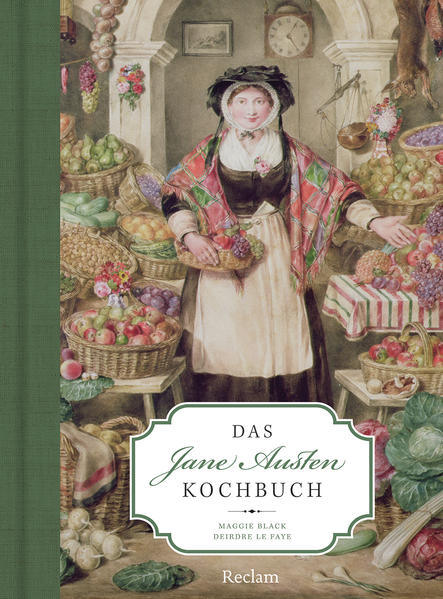 Essen im Kreis der Familie, Picknicks oder Abendeinladungen spielen eine große Rolle bei Jane Austen - in ihrem Privatleben nicht anders als in ihren Romanen. Aber was hat man zur damaligen Zeit eigentlich gegessen? Wie wurden Taubenpastete, in Wein geschmorter Schweineschinken oder Mandel-Käseküchlein zubereitet? Die Historikerin Maggie Black (Spezialgebiet: Geschichte des Essens) und die Austen-Kennerin Deirde Le Faye haben alle Spuren aus Jane Austens Werken und Briefen dazu zusammengetragen. Ihr Buch informiert zunächst über die gesellschaftlichen Konventionen des Einkaufens, Essens und der Geselligkeit im England des späten 18. und frühen 19. Jahrhunderts. Den Hauptteil bilden dann 76 Rezepte aus Kochbüchern der Zeit, vor allem aus zweien, die eine enge Verbindung zur Familie Austen aufweisen: aus dem handgeschriebenen Kochbuch von Martha Lloyd, die mehrere Jahre bei den Austens wohnte, und aus dem Kochbuch von Mrs. Philip Lybbe Powys, einer alten Bekannten von Janes Vater. Alle Rezepte sind so aufbereitet, dass sie sich zum Nachkochen eignen.