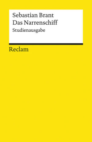 Sebastian Brant war um 1500 herum der berühmteste Autor deutscher Sprache. Mit der Figur des Narren, die er in der Literatur etablierte, löste er eine regelrechte Welle der Narrenliteratur aus. Brants Narren treiben aber nicht einfach karnevaleske Späße, sondern stoßen - ein vordringliches Anliegen humanistischer Bildung - in der Kritik der Torheit die Erkenntnis an. Die Studienausgabe bietet eine ausführliche Kommentierung.