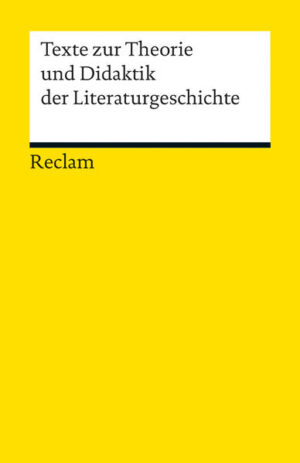 Texte zur Theorie und Didaktik der Literaturgeschichte | Bundesamt für magische Wesen