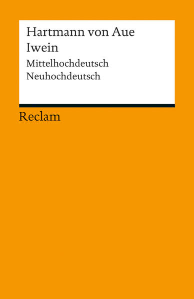 Der Artusritter Iwein verfährt sich auf einer Tournierreise, die ihm seine frisch errungene und angetraute Herrin Laudine gestattet hat, verspätet sich bei der Rückkehr, wird verstoßen und muss sich bewähren in einer langen Abenteuerkette und Probe auf seine Verlässlichkeit. Der Roman war schon im Mittelalter hochberühmt, breit überliefert und oft nacherzählt, er gilt bis heute als ein viel studiertes Muster seiner Gattung und ist in allem Farben- und Figurenreichtum jung und frisch geblieben. Die Neuausgabe erschließt in der Textkonstitution die signifikanten Unterschiede der zwei überlieferten Fassungen, ohne einen Mischtext zu konstruieren, sie bietet eine gut lesbare neuhochdeutsche Übersetzung und einen informativen Kommentar. Sprachen: Deutsch, Mittelhochdeutsch (ca. 1050-1500)