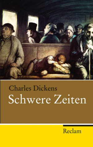 »Schwere Zeiten«, die Geschichte der Geschwister Louisa und Tom Gradgrind, die von ihrem Vater nach streng rationalistischen Prinzipien erzogen werden (»alles was ich will, sind Tatsachen. Bringen Sie diesen Jungen und Mädchen Tatsachen bei, und weiter nichts. Was man im Leben braucht, sind Tatsachen«), 1854 erschienen, steht nach »Bleakhouse« am Beginn einer Schaffensperiode des Dichters, in der seine Weltsicht düsterer, seine Gesellschaftskritik zunehmend radikaler wird und seine Romane immer heftigere Angriffe auf das England des Fortschrittsglaubens, der Selbstgefälligkeit und des wirtschaftlichen Wohlstands enthalten, dem ein England der tiefen Armut gegenübersteht.