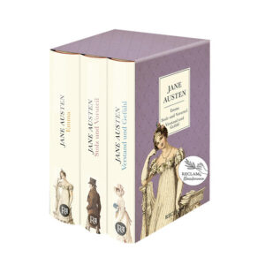 Dieser Schmuckschuber beinhaltet drei der erfolgreichsten Romane Jane Austens - „Verstand und Gefühl“ (1811), „Stolz und Vorurteil“ (1813) und „Emma“ (1816) - in den Übersetzungen von Ursula und Christian Grawe. Nachworte, die einen spannenden Einblick etwa in Entstehungsgeschichte, Charakterzeichnung, Gesellschaftskritik und Ideengeschichte der Romane Jane Austens geben, runden die Bände ab. "Stolz und Vorurteil": Eine gehörige Portion "Stolz" muss abgelegt und so man- ches "Vorurteil" aus dem Weg geräumt werden, bis sich Elizabeth und Mr. Darcy einander näherkommen. "Verstand und Gefühl": Elinor und Marianne sollen eine gute Partie machen. Doch das ist für die ungleichen Schwestern gar nicht so leicht. Jede muss ihre eigenen Erfahrungen machen, ehe sie ihr persönliches Glück findet. "Emma": Die junge Emma Woodhouse mischt sich mit Vergnügen in das romantische Leben ihrer Mitmenschen. Das führt zu Verwirrungen und Verwicklungen, die sich nicht zuletzt wegen Emmas Humor in einem guten Ende auflösen.