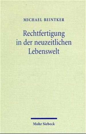 In der Reformation wurde der Rechtfertigungsartikel als die alles entscheidende Leitperspektive von Glaube, Kirche und Theologie betrachtet. Heute werden an dieser Stelle erhebliche Verstehensschwierigkeiten vermutet. Michael Beintker widerspricht der verbreiteten Ratlosigkeit gegenüber einer situationstransparenten Auslegung der Rechtfertigungsbotschaft. Er zeigt anhand ausgewählter Themenfelder, daß es in der Lebenswelt der Menschen keinen Bereich gibt, der rechtfertigungstheologisch uninteressant ist. Er untersucht unter anderem die Beziehungen zwischen der Rechtfertigungsbotschaft und der neuzeitlichen Wahrnehmung von Schuld, dem Freiheitsverständnis, dem Streben nach Selbstverwirklichung und Sinn und der Frage nach Gerechtigkeit. Außerdem fragt er nach den Konsequenzen für Zeugnis und Dienst der Kirche.