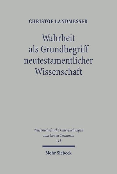 Der Begriff 'Wahrheit' ist in der Theologie und der neutestamentlichen Wissenschaft in vielfachen Bezügen Diskussionsgegenstand. Dies gilt vornehmlich für die Frage nach materialer Wahrheit. In der gegenwärtigen theologischen Theoriebildung gibt es allerdings keinen umfassenden Versuch, die Grundlagen eines Wahrheitsbegriffs systematisch zu rekonstruieren. Die Frage nach einem in der Theologie anwendbaren Wahrheitsbegriff ist jedoch angesichts der in der biblischen und kirchlichen Tradition erhobenen Wahrheitsansprüche ein dringendes Desiderat. Christof Landmesser erörtert neuere philosophische Konzeptionen und stellt einen semantisch-ontologischen Wahrheitsbegriff vor. Dabei berücksichtigt er sprach- und erkenntnistheoretische Aspekte ebenso wie wissenschafts- und wahrheitstheoretische Fragestellungen. Vor diesem Hintergrund werden der existential-ontologische Wahrheitsbegriff Heideggers und dessen Aufnahme in die Theologie durch Bultmann ausführlich dargestellt und diskutiert. Anschließend wird die Funktion der Wahrheitsfrage in der gegenwärtigen neutestamentlichen Hermeneutik erörtert. Zum Schluß legt Christof Landmesser auf der Grundlage des semantisch-ontologischen Wahrheitsbegriffs einen Entwurf vor, der es ermöglicht, die integrative und kritische Funktion des Begriffs Wahrheit für die neutestamentliche Wissenschaft und zugleich für die Theologie überhaupt aufzuzeigen. 'Wahrheit' erweist sich für die heutige wissenschaftliche und religiöse Kommunikation als ein unverzichtbarer Grundbegriff.