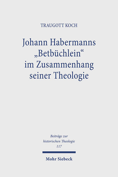 Das 1567 erschienene Gebetbuch Johann Habermanns war bis nach dem ersten Weltkrieg das meistgelesene und in viele Sprachen übersetzte evangelische Gebetbuch. Das Interesse daran brach dann plötzlich ab, weil es im Ruf stand, nur ein Plagiat einer jesuitischen Schrift zu sein. Traugott Koch widerlegt dieses Vorurteil mit der vorliegenden Studie. Er legt dar, daß bereits das Mittelalter die Bemühung kennt, den Laien und Nichtgelehrten das Beten als den Vollzug des Christseins nahe zu bringen. Sodann erörtert er ausführlich Luthers reformatorisches Verständnis des Gebets und ordnet diesem Verständnis das Gebetbuch Habermanns zu. Um dessen genuin lutherischen Charakter aufzuweisen, untersucht und interpretiert Traugott Koch das gesamte Werk Habermanns und insbesondere seine Predigtbände oder 'Postillen'.