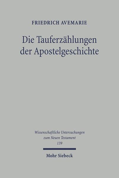 Zwischen der in den Evangelien beschriebenen Jordantaufe des Johannes und dem christlichen Taufritual, wie es sich in den Paulusbriefen als den ältesten literarischen Zeugnissen des Neuen Testaments darstellt, bestehen erhebliche Unterschiede, besonders in der theologischen Deutung des Rituals. Die Apostelgeschichte bewahrt Überlieferungen, die punktuell Einblick in die vor- und nebenpaulinischen Anfänge der christlichen Taufpraxis gewähren und so zur Rekonstruktion von deren Entwicklungsgeschichte beitragen können: Das eschatologische Bußritual des Johannes wird von Christen auf den wiederkommenden Messias Jesus bezogen